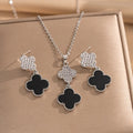 Parure Van strass noir