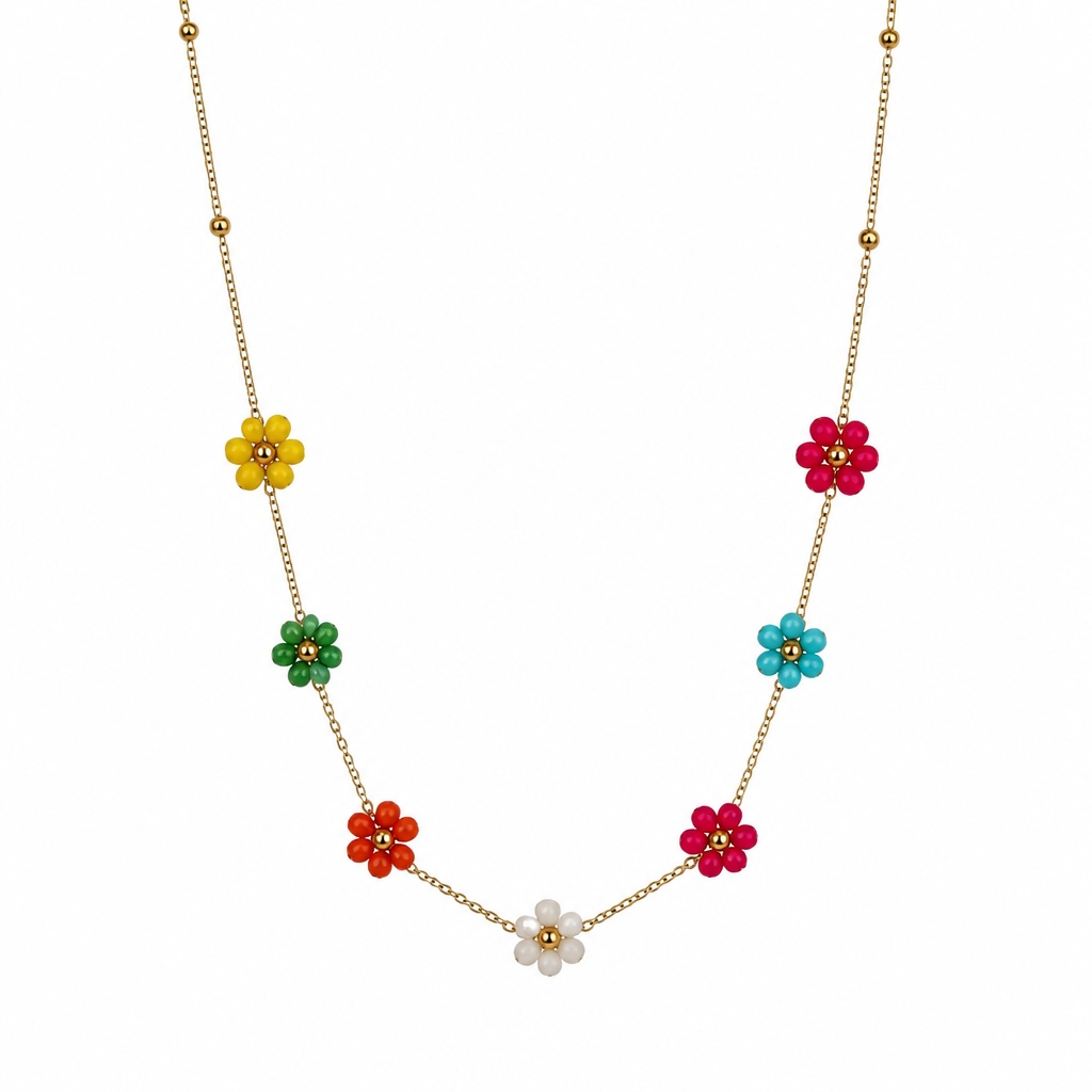 Collier Summer Flowers