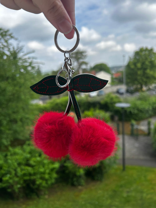 Accessoire sac cerise