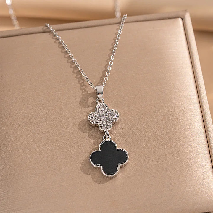 Parure Van strass noir