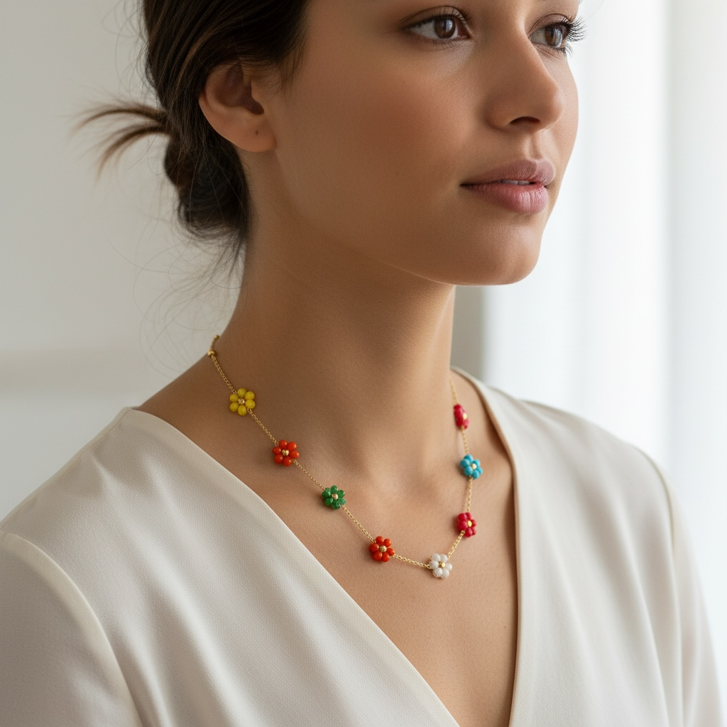 Collier Summer Flowers