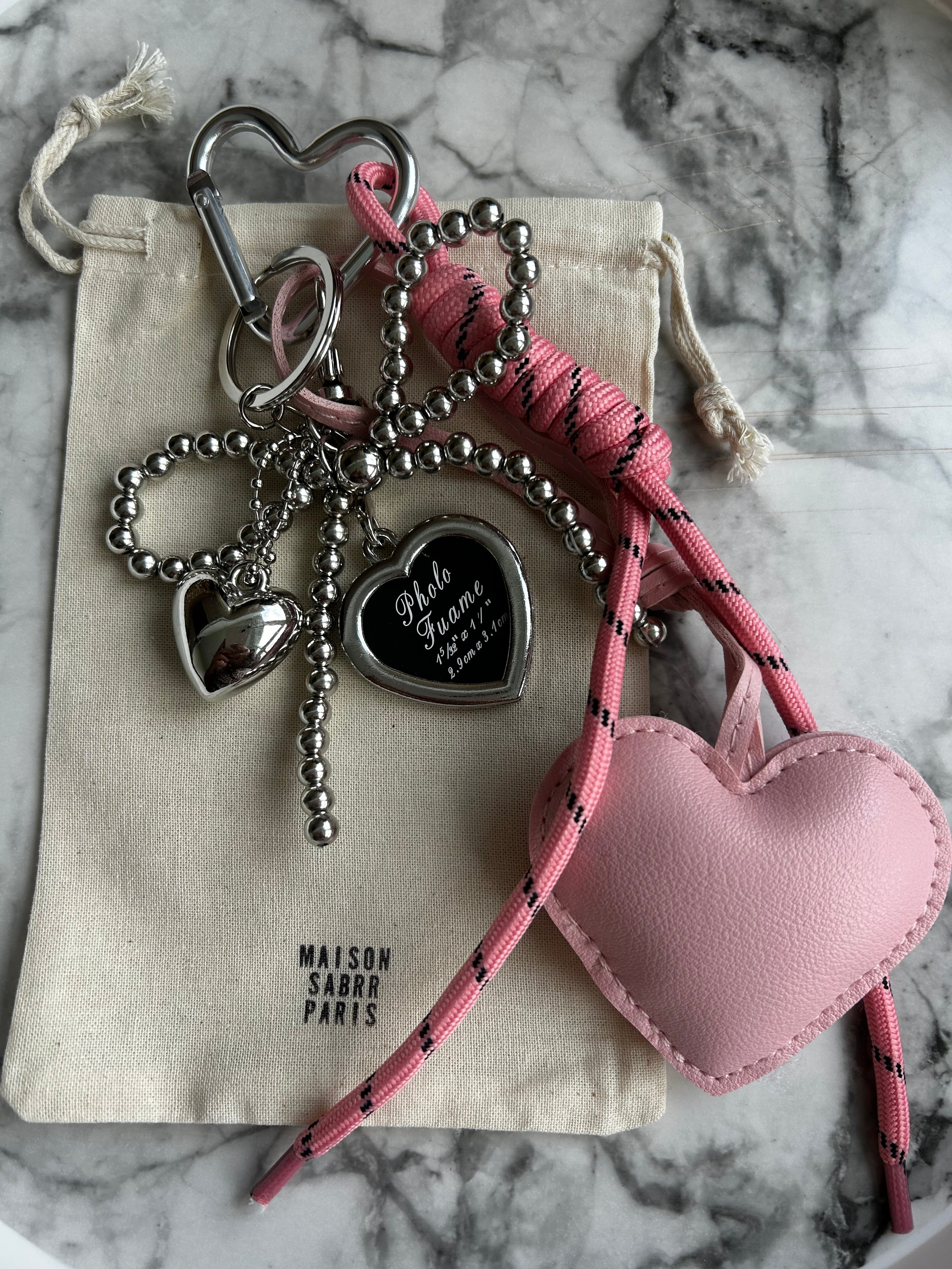 Accessoire sac cadre photo pink