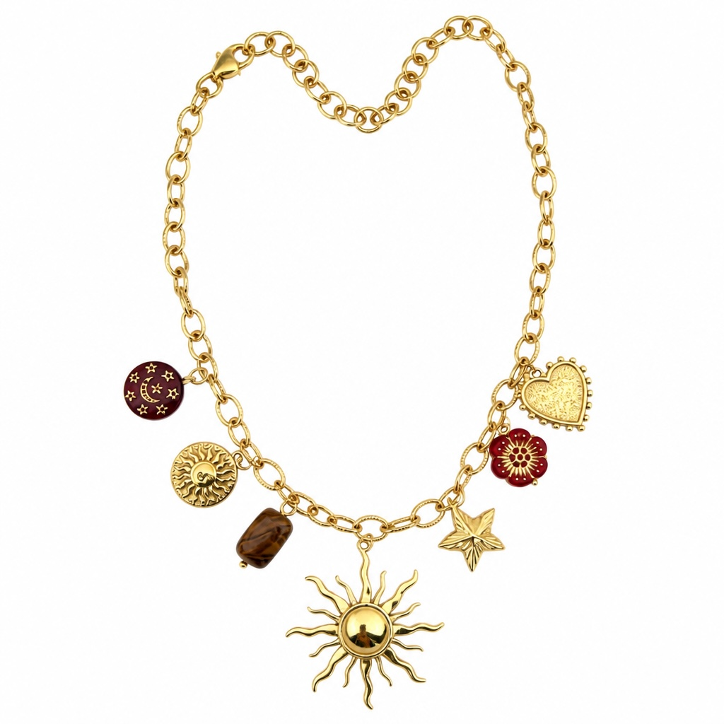 Collier Sun Red
